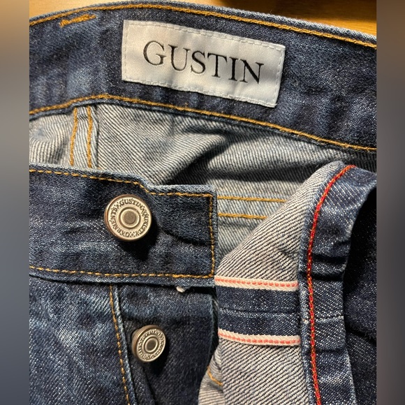 Gustin raw selvedge slim fit men’s size 32x32 USA made - Picture 10 of 12